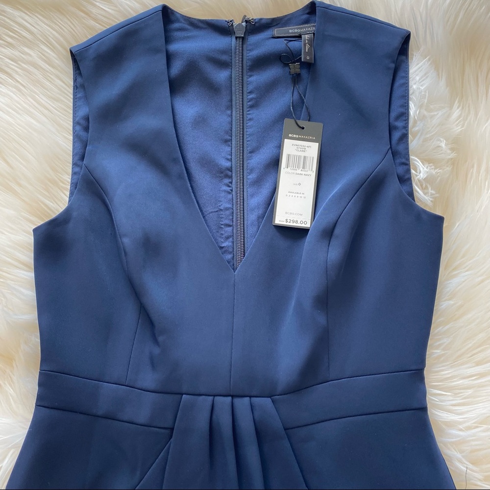 BCBGMAXAZRIA Clare Dress Dark Navy - Picture 10 of 11